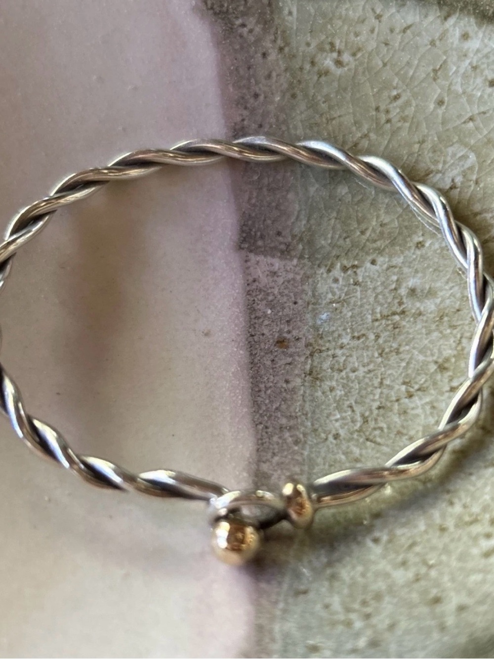 EDEN HAND ARTS twisted loop SS & 14k